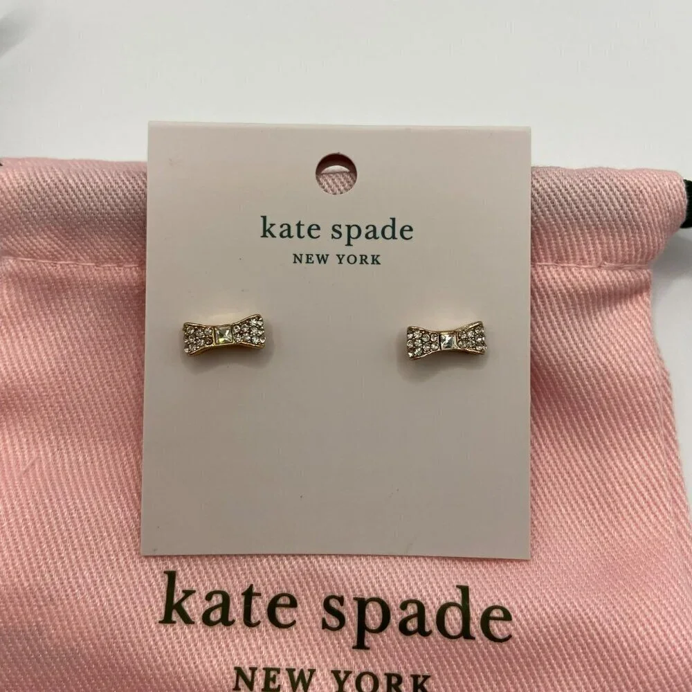 Kate Spade Ready Set Bow Pave Bow‎ Studs